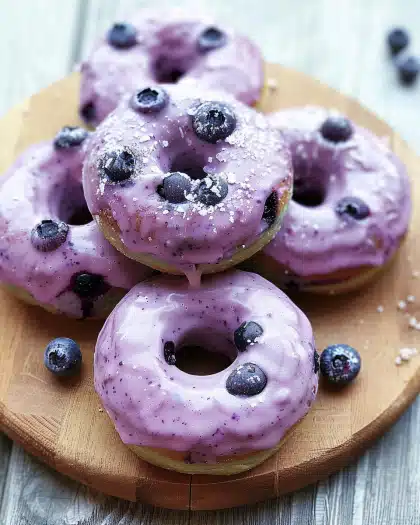 Blueberry Cake Donuts