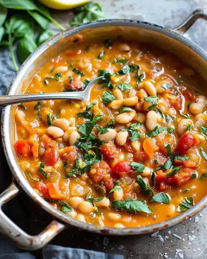 Creamy Tomato White Bean Stew