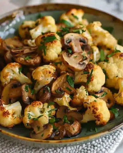 Sautéed Cauliflower & Mushrooms
