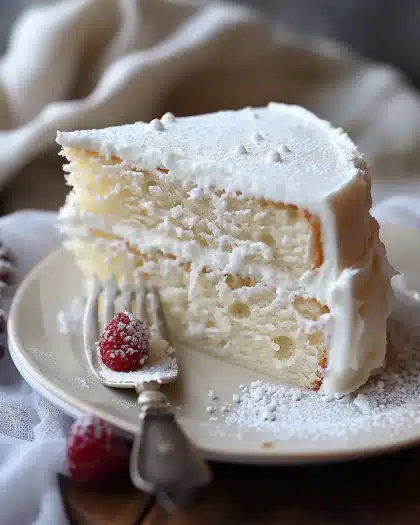 The Best Simple White Cake Recipe (Moist & Fluffy!)