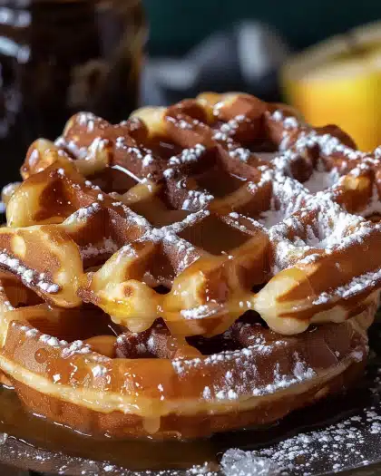 Apple Fritter Waffle Donuts