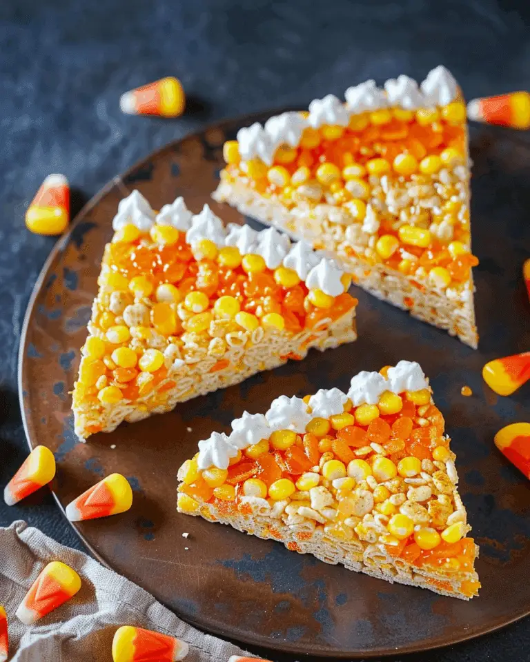 Candy Corn Rice Krispies Treats