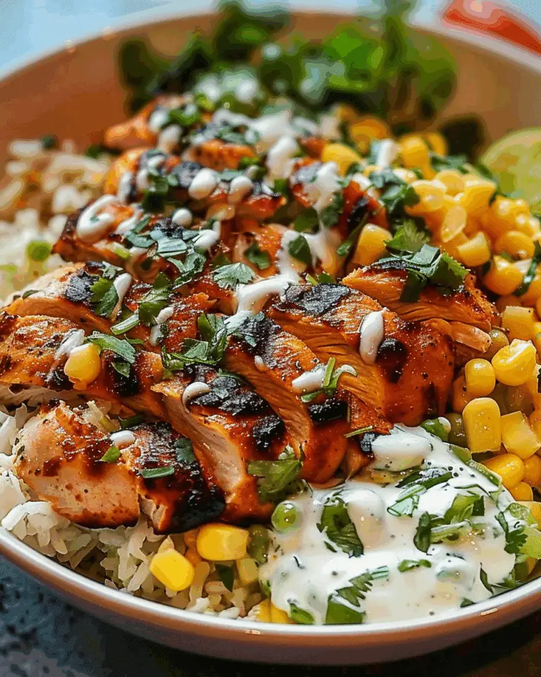 Street Corn Chicken Rice Bowl