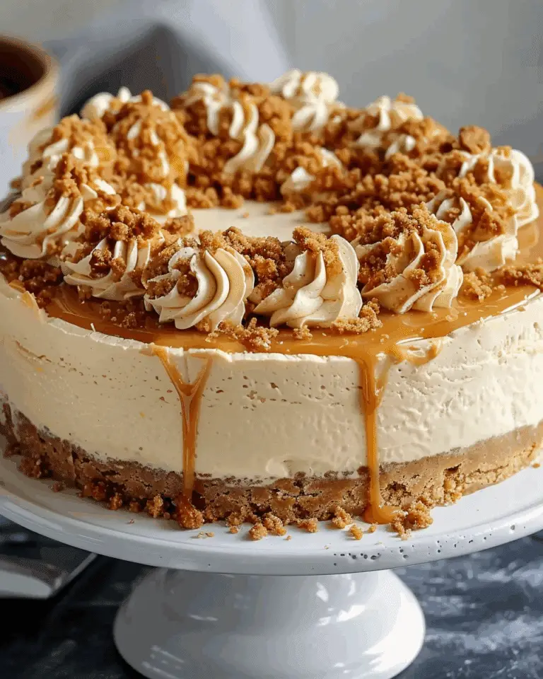 Butterscotch Cheesecake With A Buttery Crumble