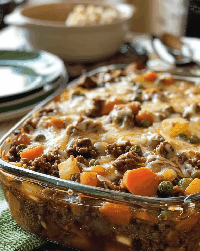 Amish Hearty Beef And Veggie Casserole