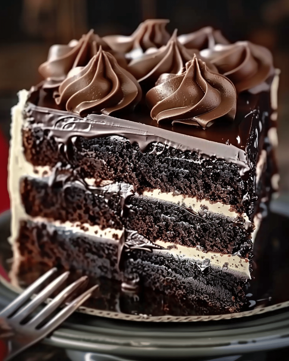 Chocolate Fudge Layered Cake