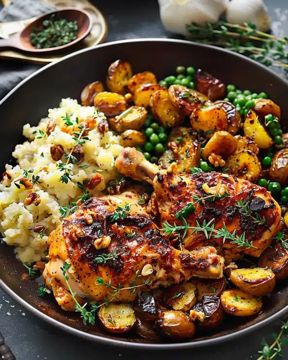 Autumn Chicken Dinner with Roasted Vegetables