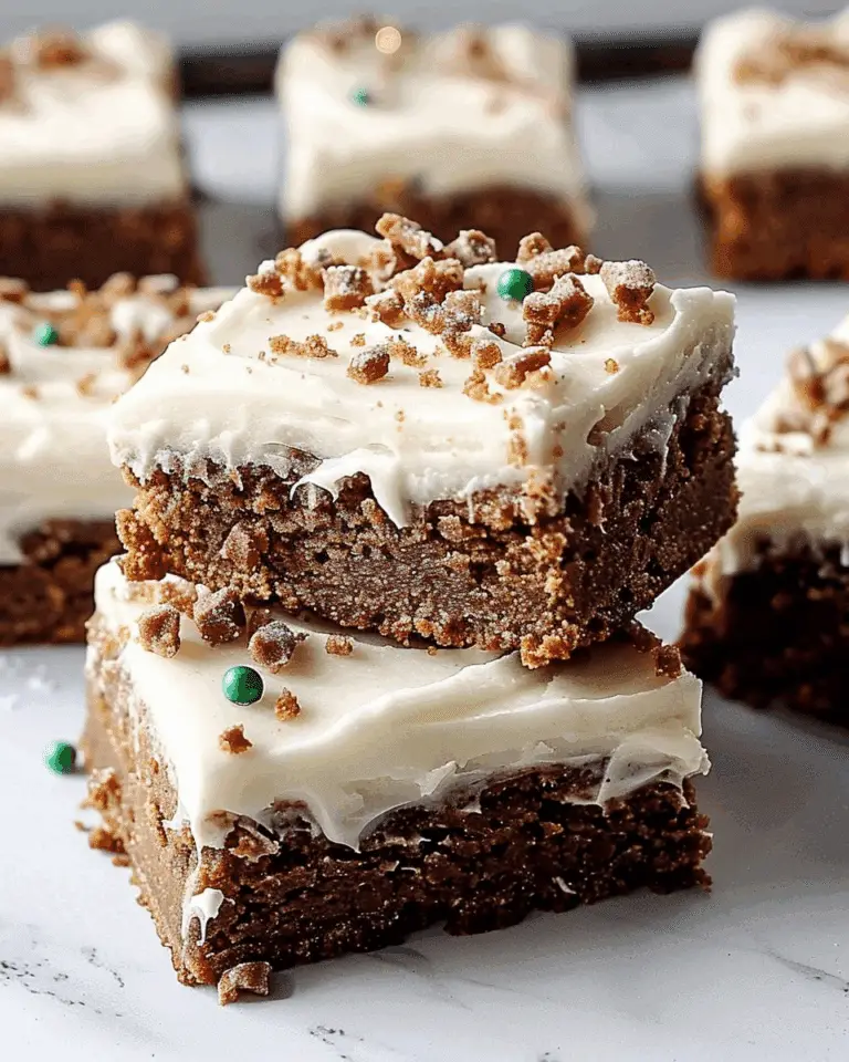 Chewy Gingerbread Cookie Bars with Cream Cheese Frosting