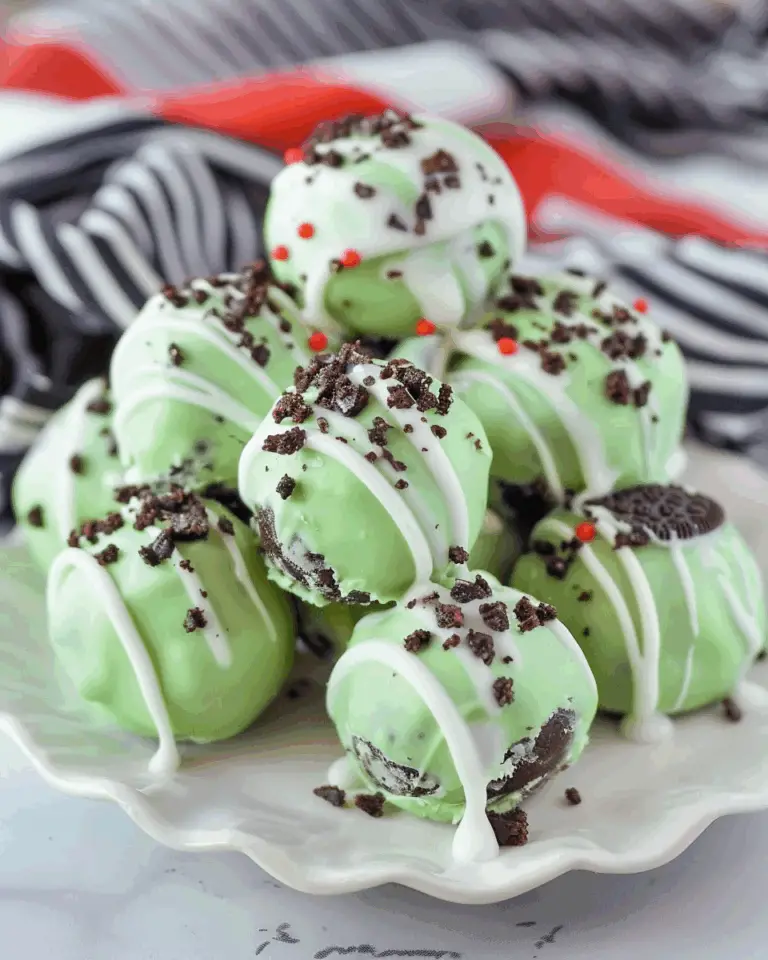 Grinch Oreo Truffle Balls
