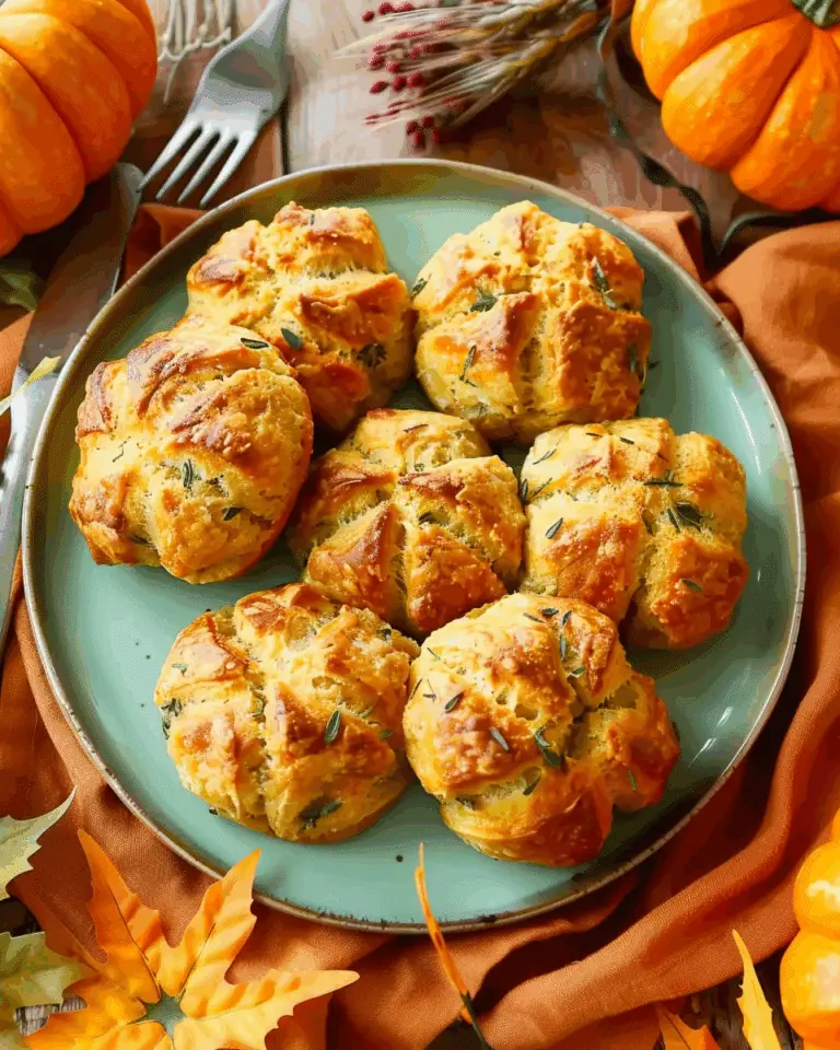 Pumpkin-Shape Meatball Biscuits