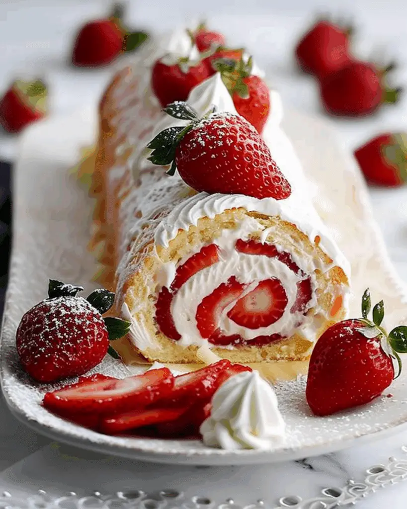 Strawberry Swiss Roll
