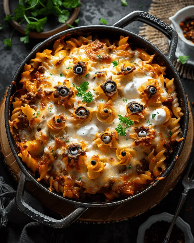 Eyeball Pasta Bake: A Spooky And Delicious Halloween Dinner