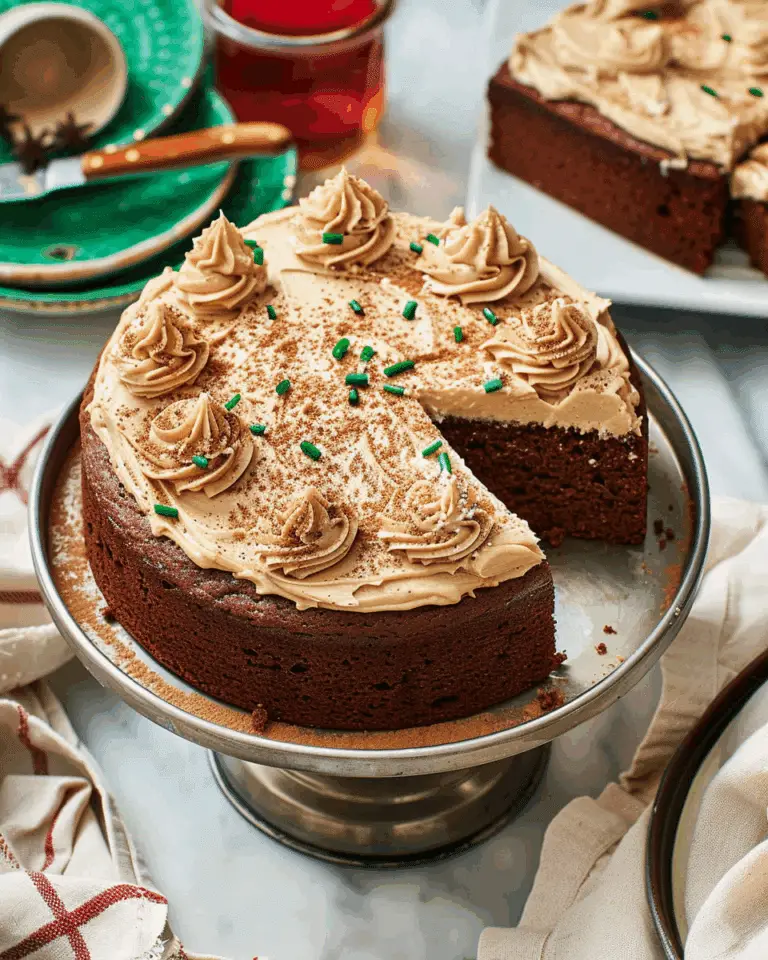 Gingerbread Cake with Cinnamon Molasses Frosting