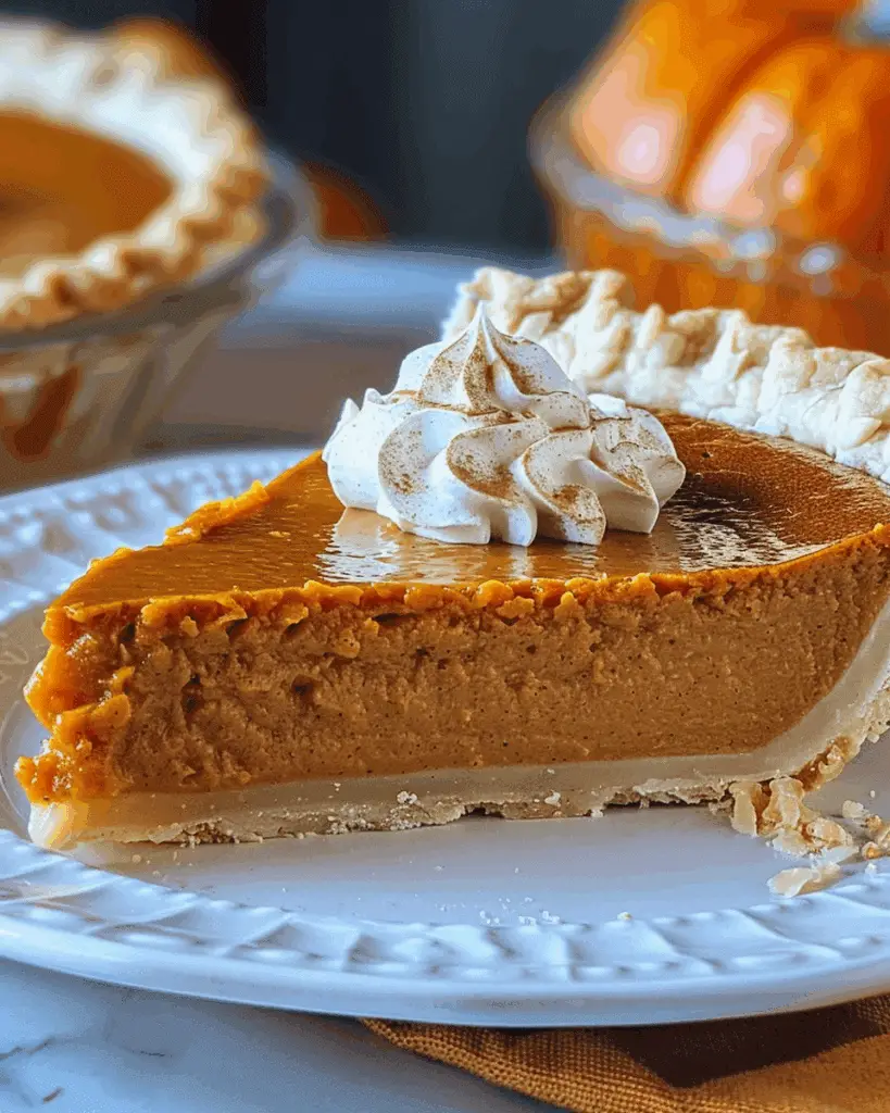 Golden Delicious Pumpkin Pie with Sweetened Condensed Milk