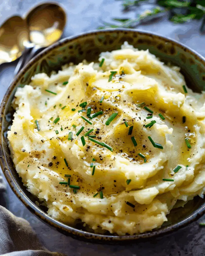 Roasted Garlic Mascarpone Mashed Potatoes