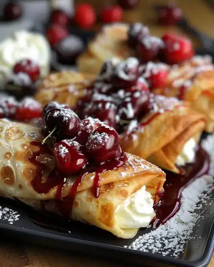 Cherry Cheesecake Chimichangas