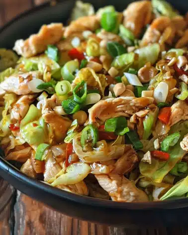 Chinese Chicken Cabbage Stir-Fry