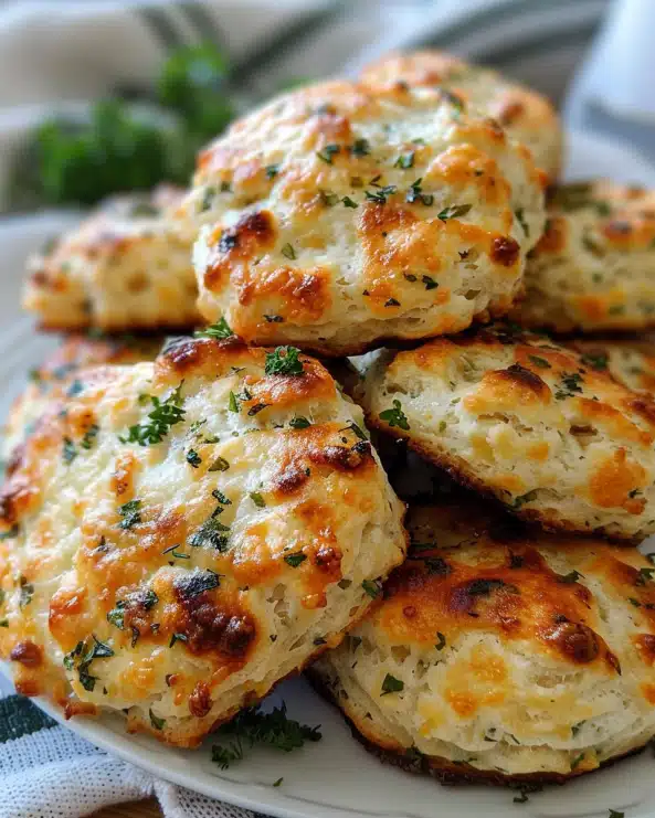 Garlic & Herb Cottage Cheese Biscuits