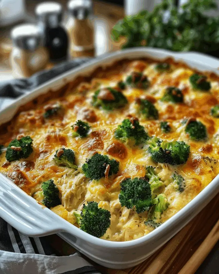 Keto Chicken Cheese Broccoli Casserole
