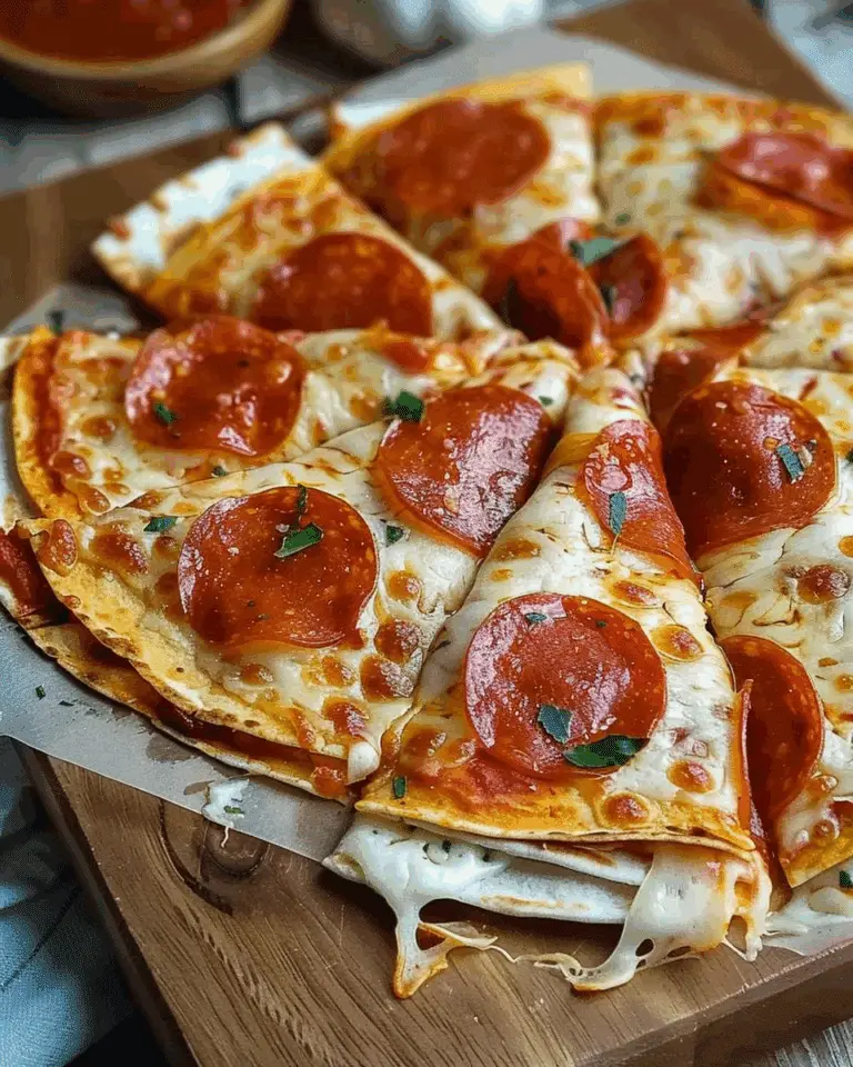 Pizza Quesadillas with Pepperoni
