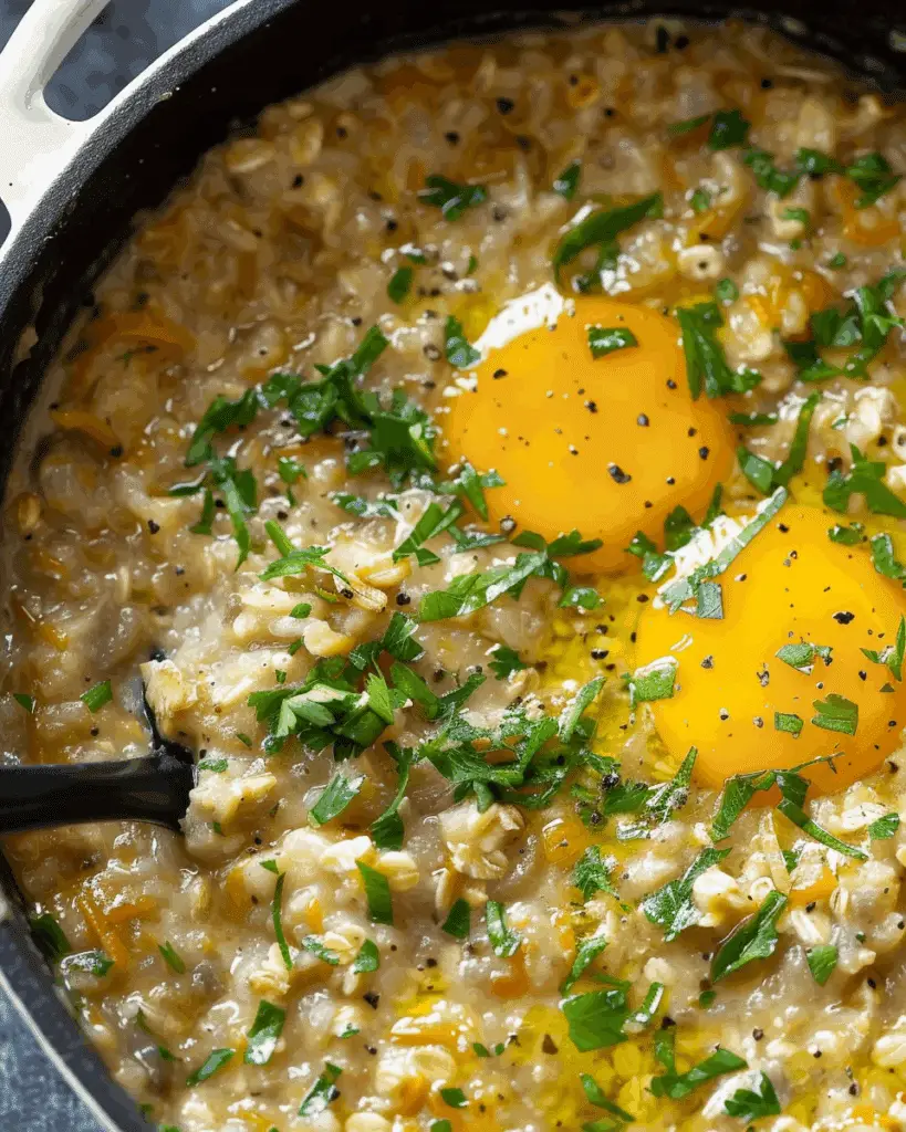 High-Protein Savory Oatmeal