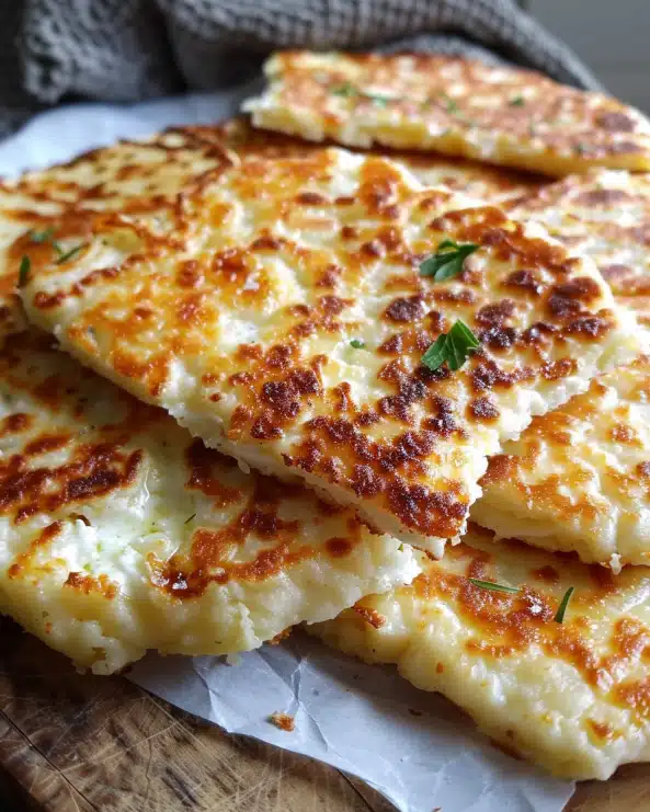 2-Ingredient Cottage Cheese Flatbread