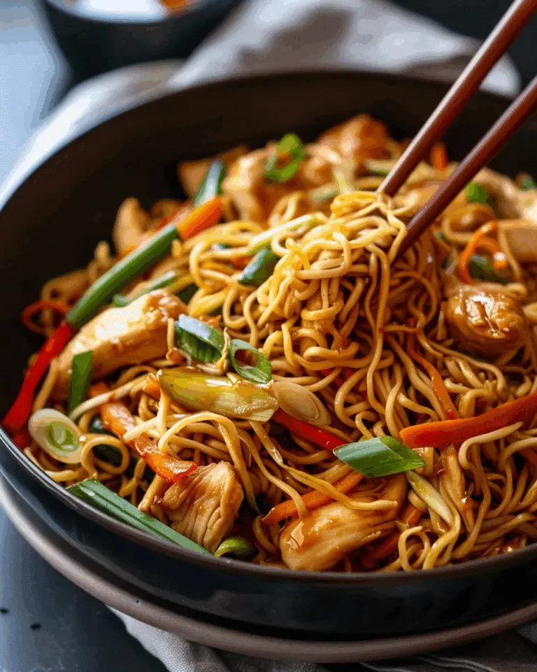 Chicken Chow Mein with the Best Chow Mein Sauce