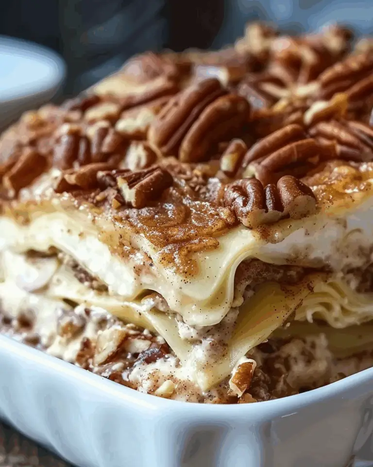 Cinnamon Roll Pecan Lasagna