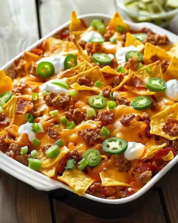 Cheesy Dorito Taco Casserole