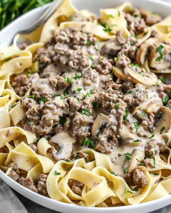 Ground Beef Stroganoff