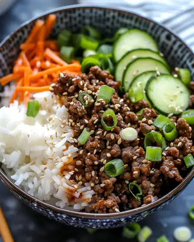 Quick & Easy Korean Ground Beef Bowl – Better Than Takeout!
