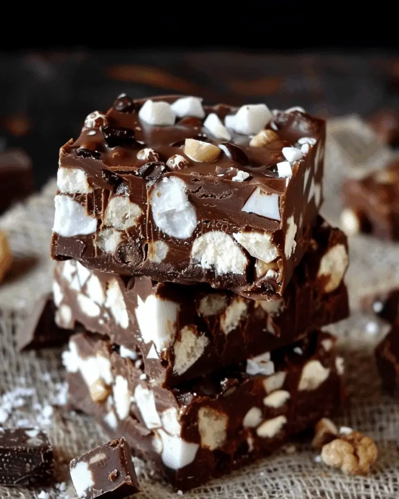 Rocky Road Fudge Squares