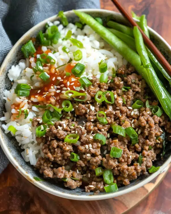 Teriyaki Ground Beef Bowls