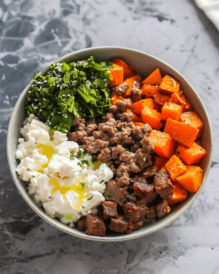 Viral Cottage Cheese Sweet Potato Beef Bowls