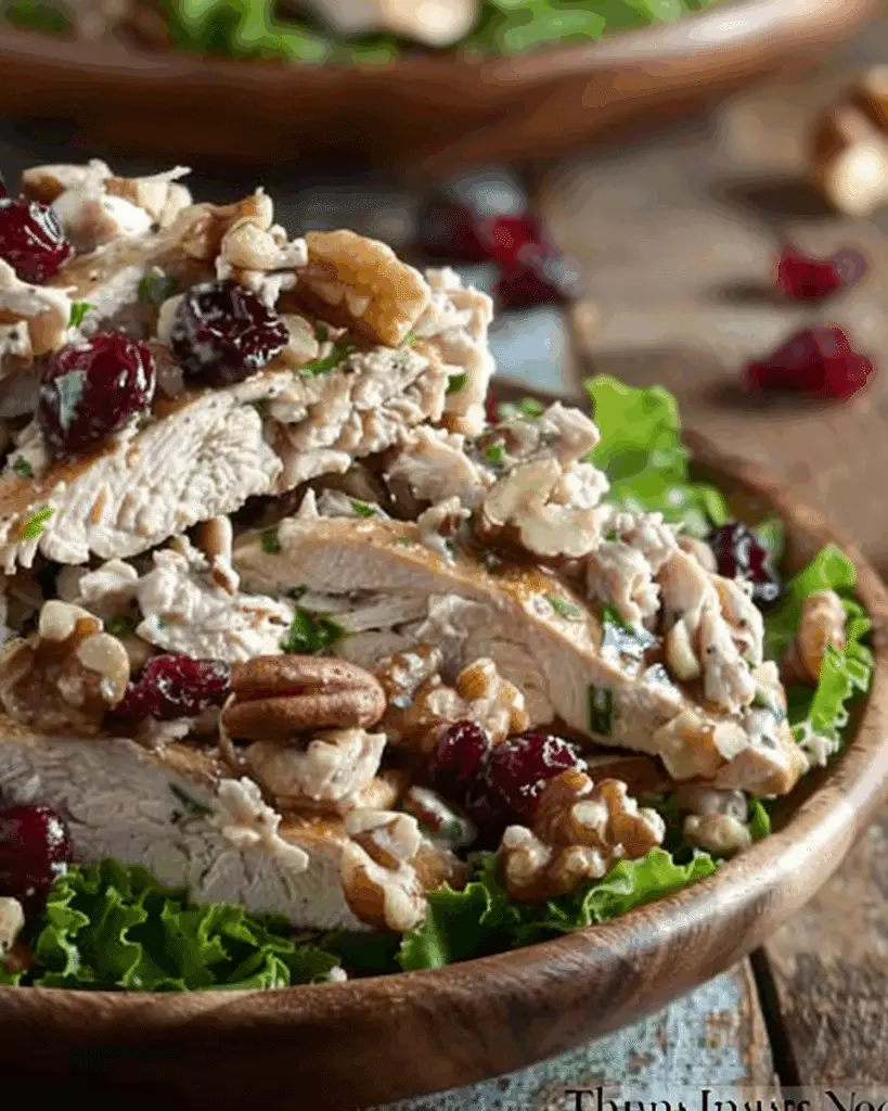Cranberry Walnut Chicken Salad