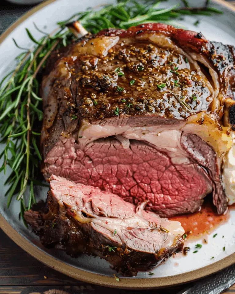 Garlic Butter Herb Prime Rib