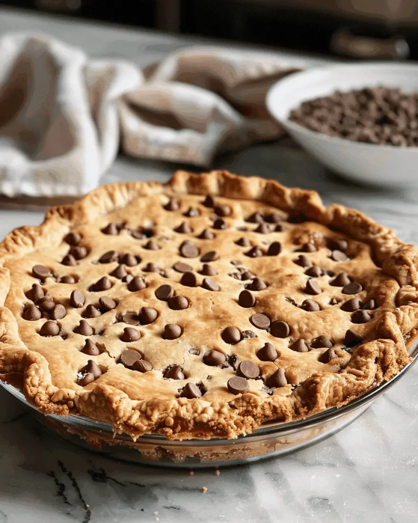 Chocolate Chip Cookie Pie