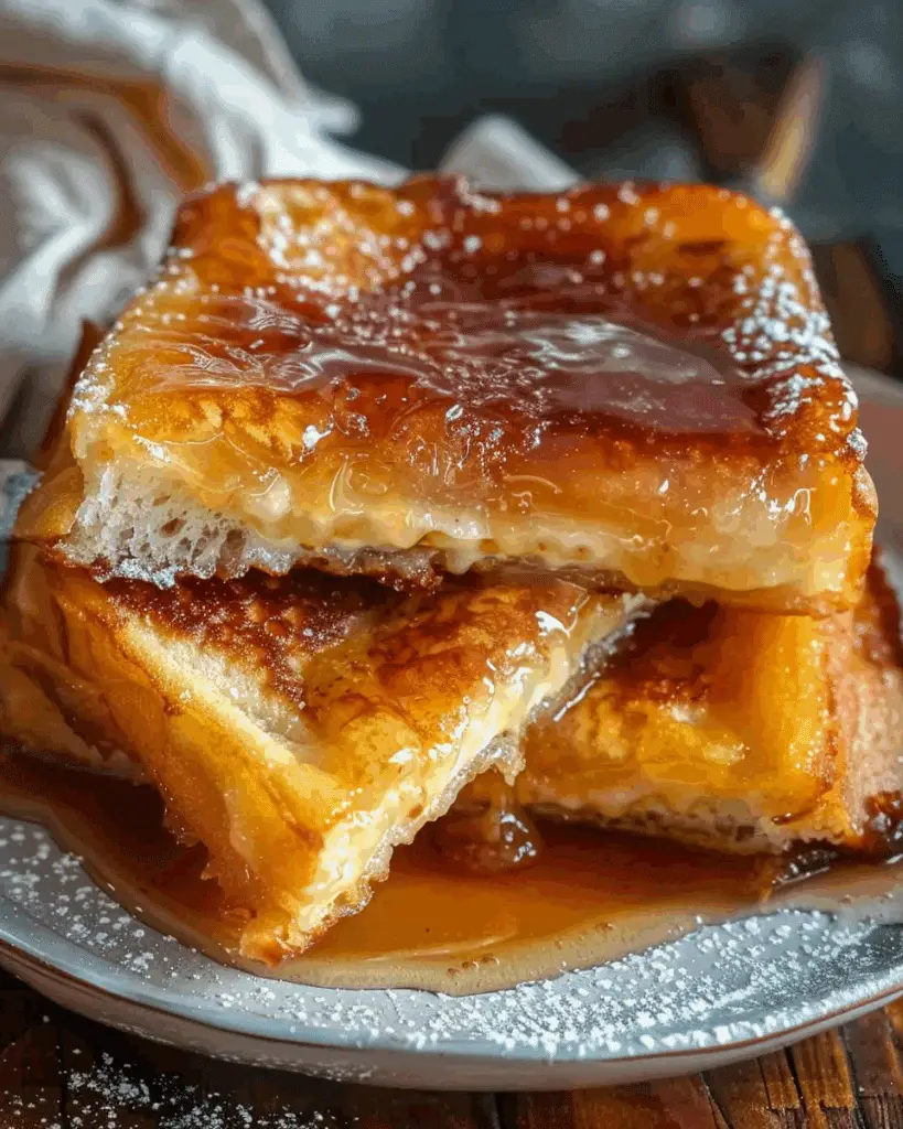 Overnight Crème Brûlée Caramel French Toast