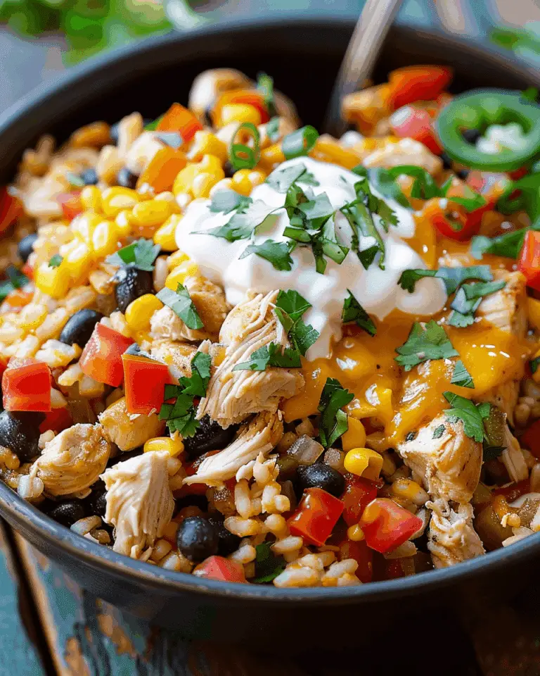 One Pot Chicken Burrito Bowl