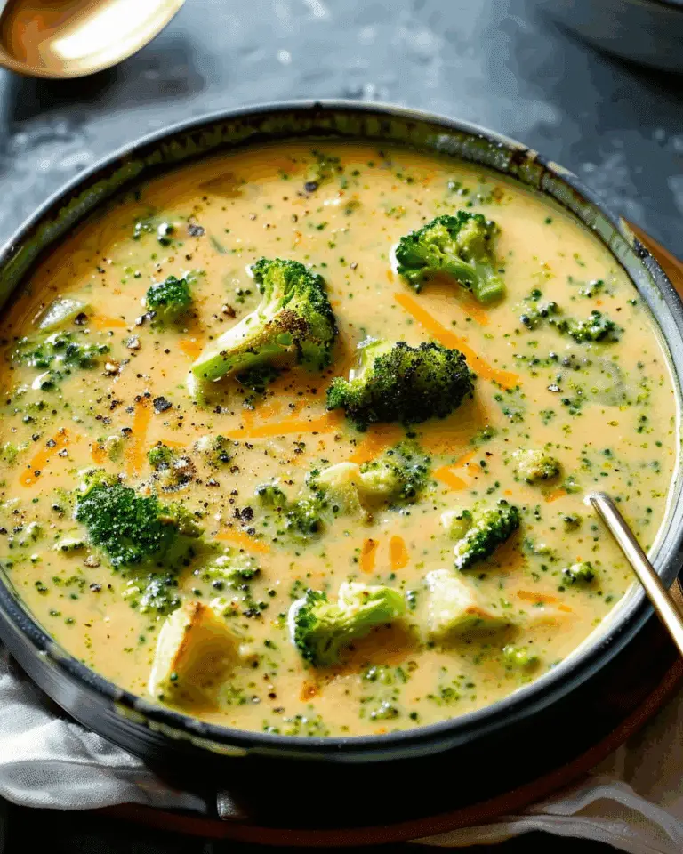 Broccoli Cheddar Soup Recipe