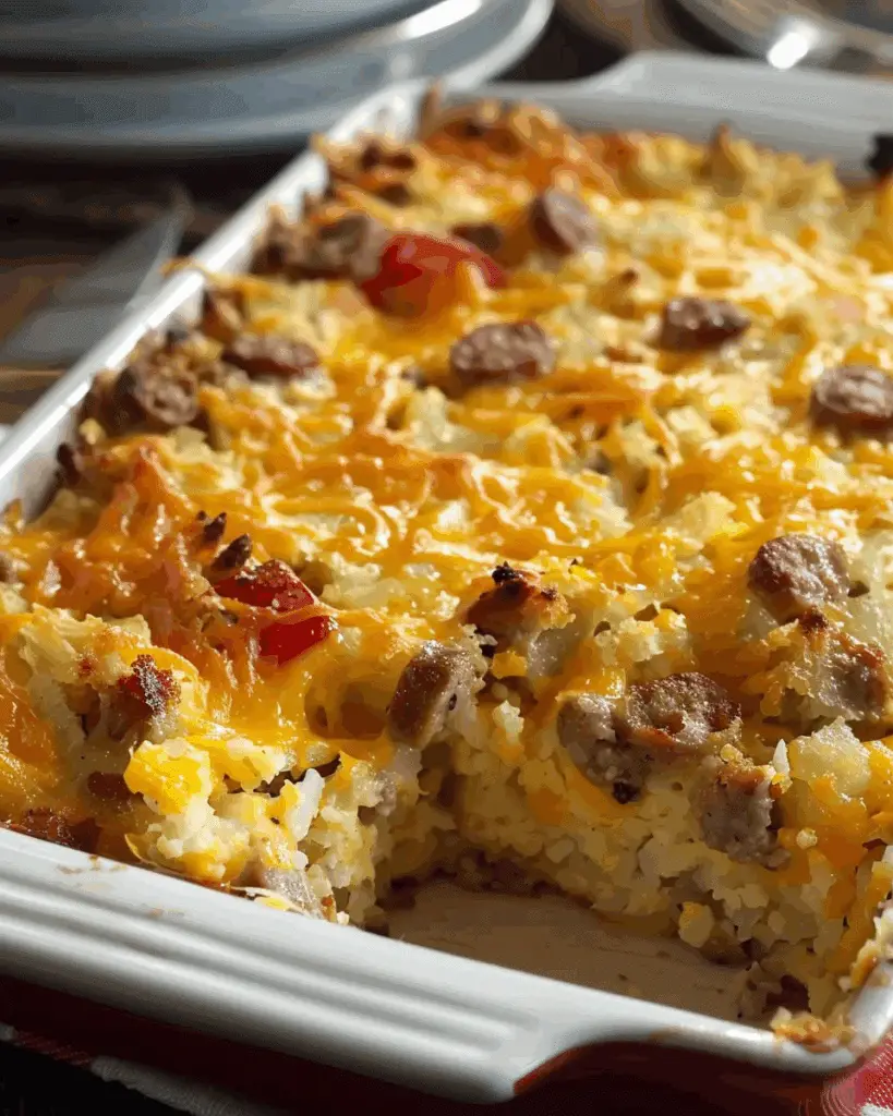 Hash Brown Sausage Breakfast Bake – A Morning Favorite!