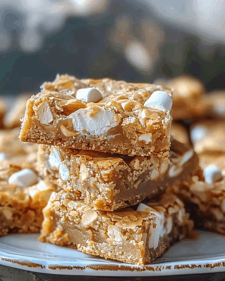 Marshmallow Butterscotch Blondies