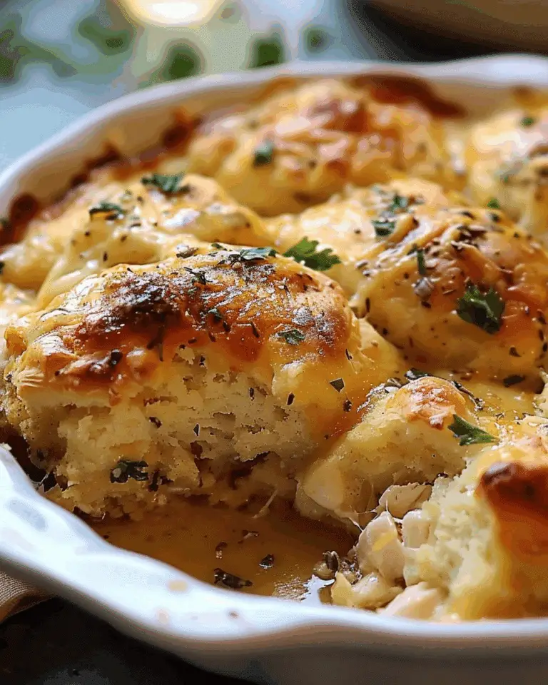 Cracked Out Chicken Bubble Up (Cheesy Chicken and Biscuit Bake)