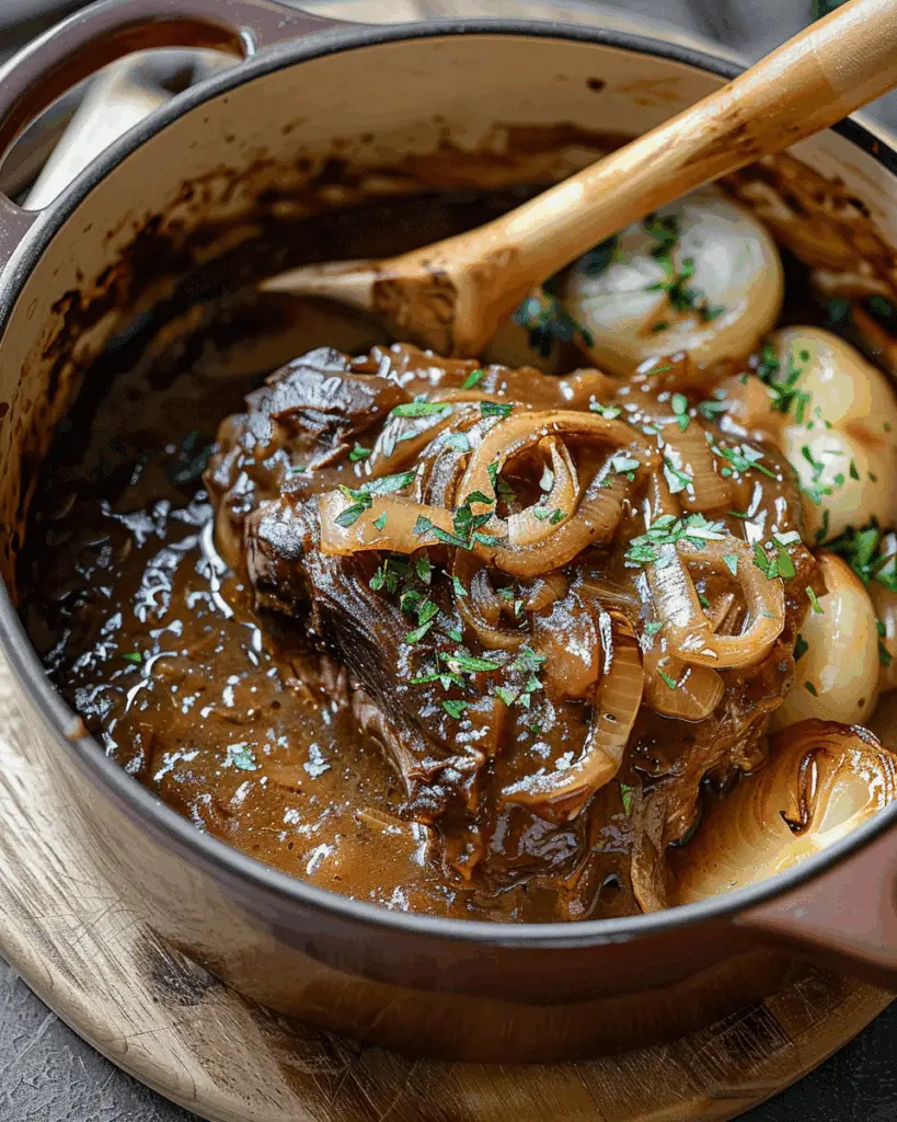 Comforting French Onion Pot Roast