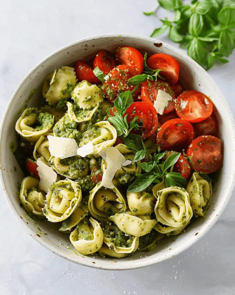 Tortellini Pasta Salad with Pesto