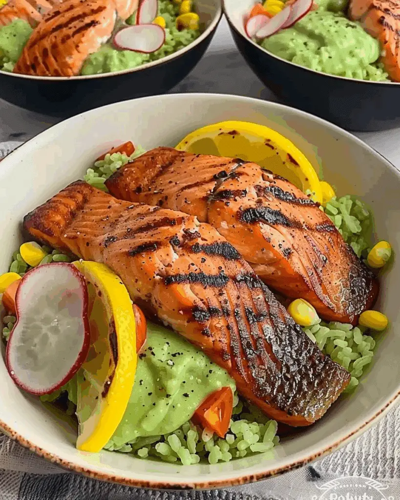 Grilled Salmon Power Bowl