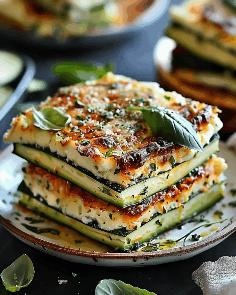 Layered Zucchini Ricotta Melts