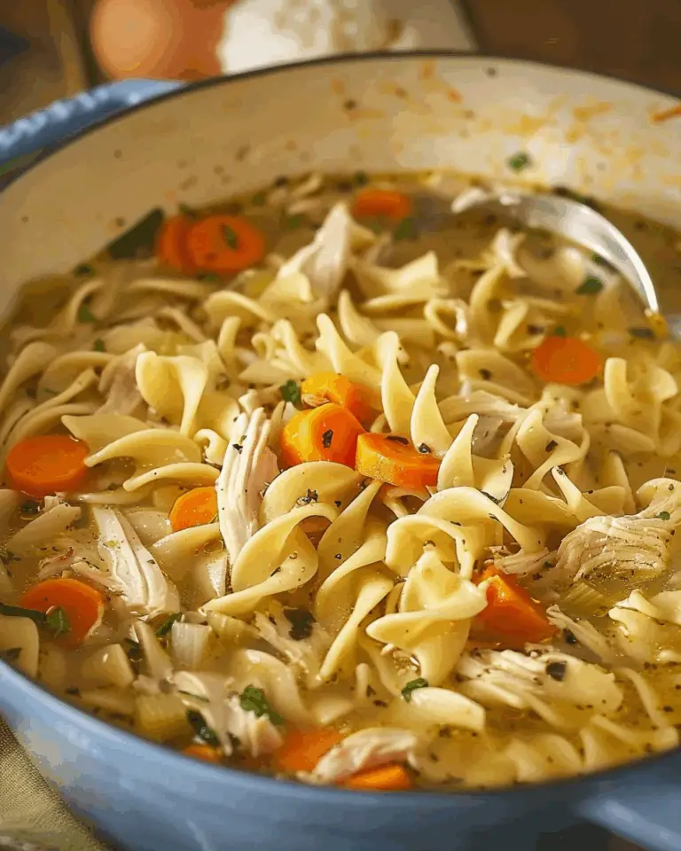 Chicken Noodle Soup with Egg Noodles