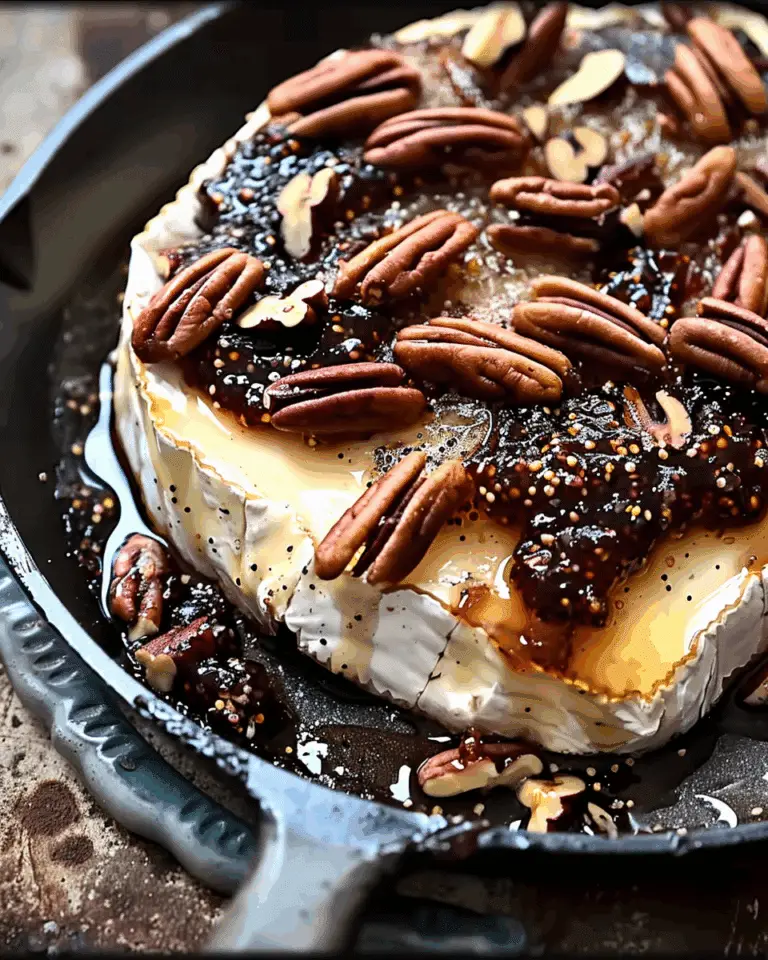 Baked Brie with Fig Jam and Pecans