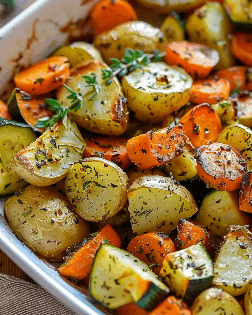 Garlic Herb Roasted Vegetables